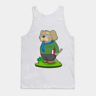 Dog Teacher Book Tank Top